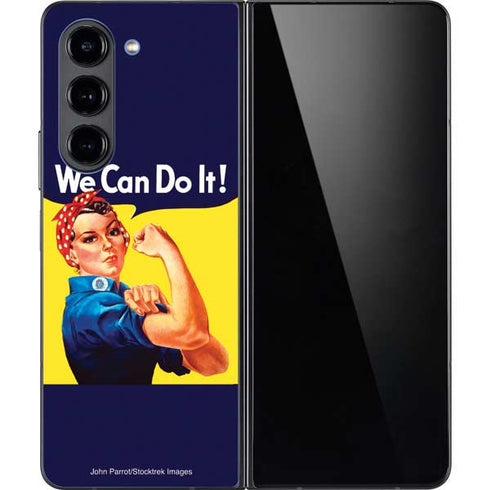 Rosie The Riveter Vintage War Poster Galaxy Z Fold5 5G Skin